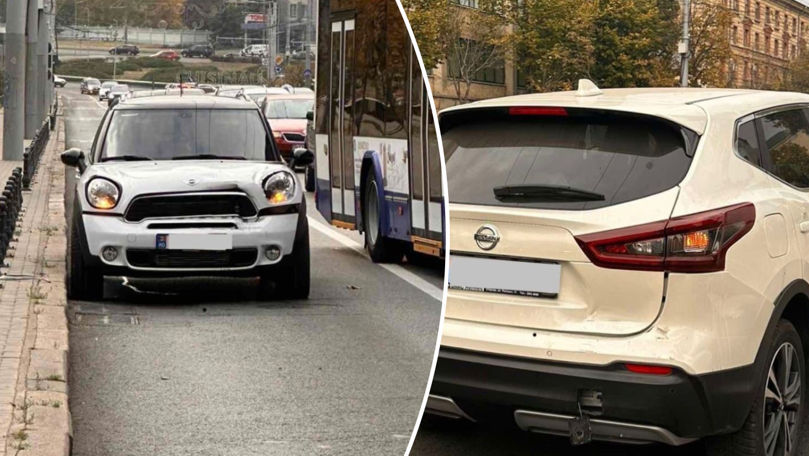 В Кишиневе два авто столкнулись на полосе для общественного транспорта. Коллаж: stiri.md