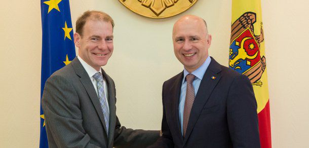 Filip a avut o întrevedere cu Directorul executiv al FMI, Menno Snel. Foto: gov.md