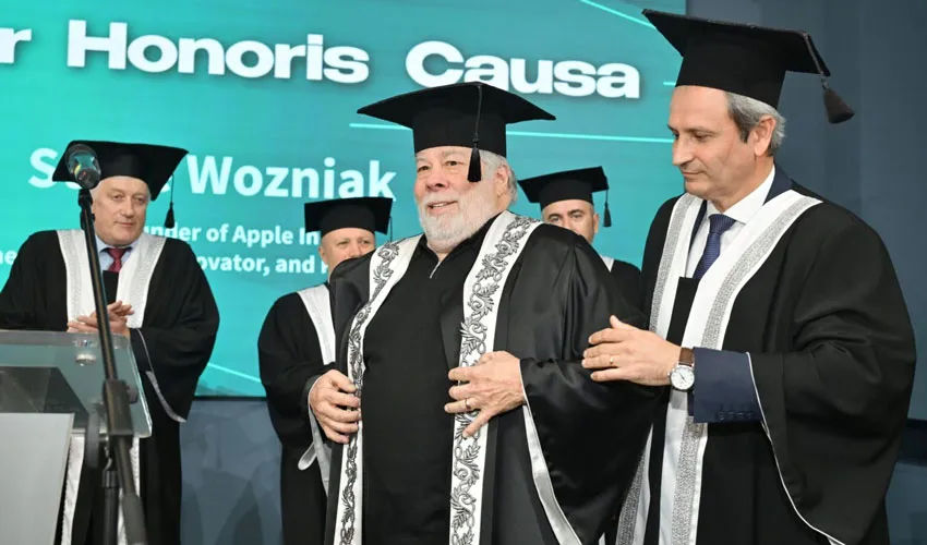 Legenda Apple, Steve Wozniak, a devenit Doctor Honoris Causa al Universității Tehnice din Moldova.