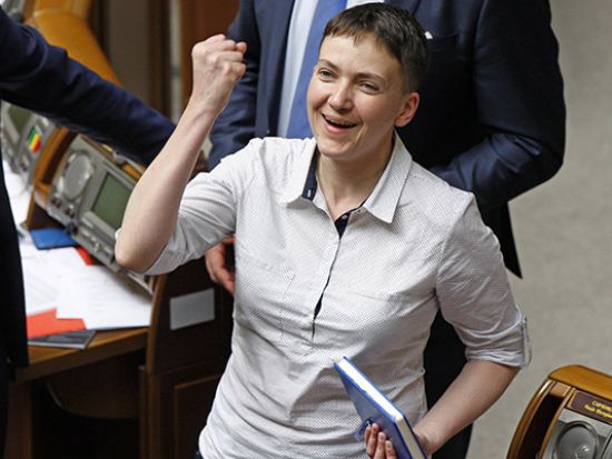 Депутат Верховной рады Надежда Савченко.