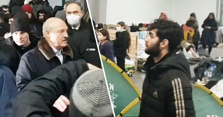 Лукашенко прибыл в лагерь мигрантов у границы с Польшей.