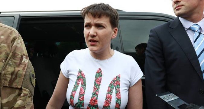 Nadejda Savcenko și-a ocupat astăzi fotoliul de deputat în Rada de la Kiev. Foto: qha.com.ua