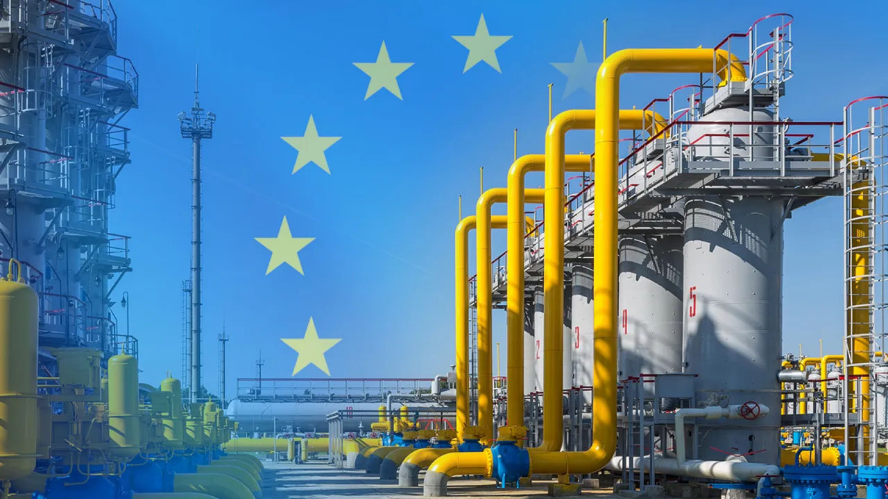 Запасы газа в хранилищах ЕС достигли рекордного уровня. Коллаж: delo.ua