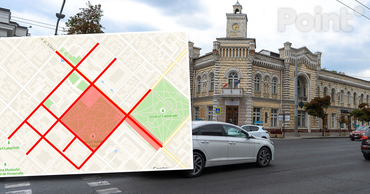 В Кишиневе 24 декабря будет временно ограничен доступ в центр города.