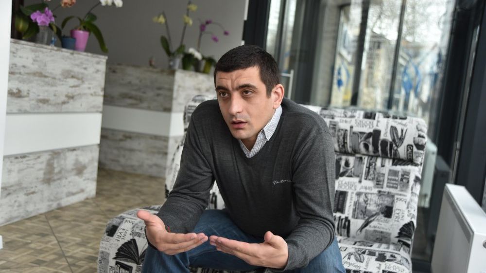 Лидер унионистской гражданской платформы Acțiunea 2012 Джордже Симион. Фото: Максим Андреев