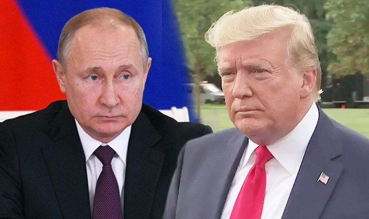 Президент России Владимир Путин и президент США Дональд Трамп.