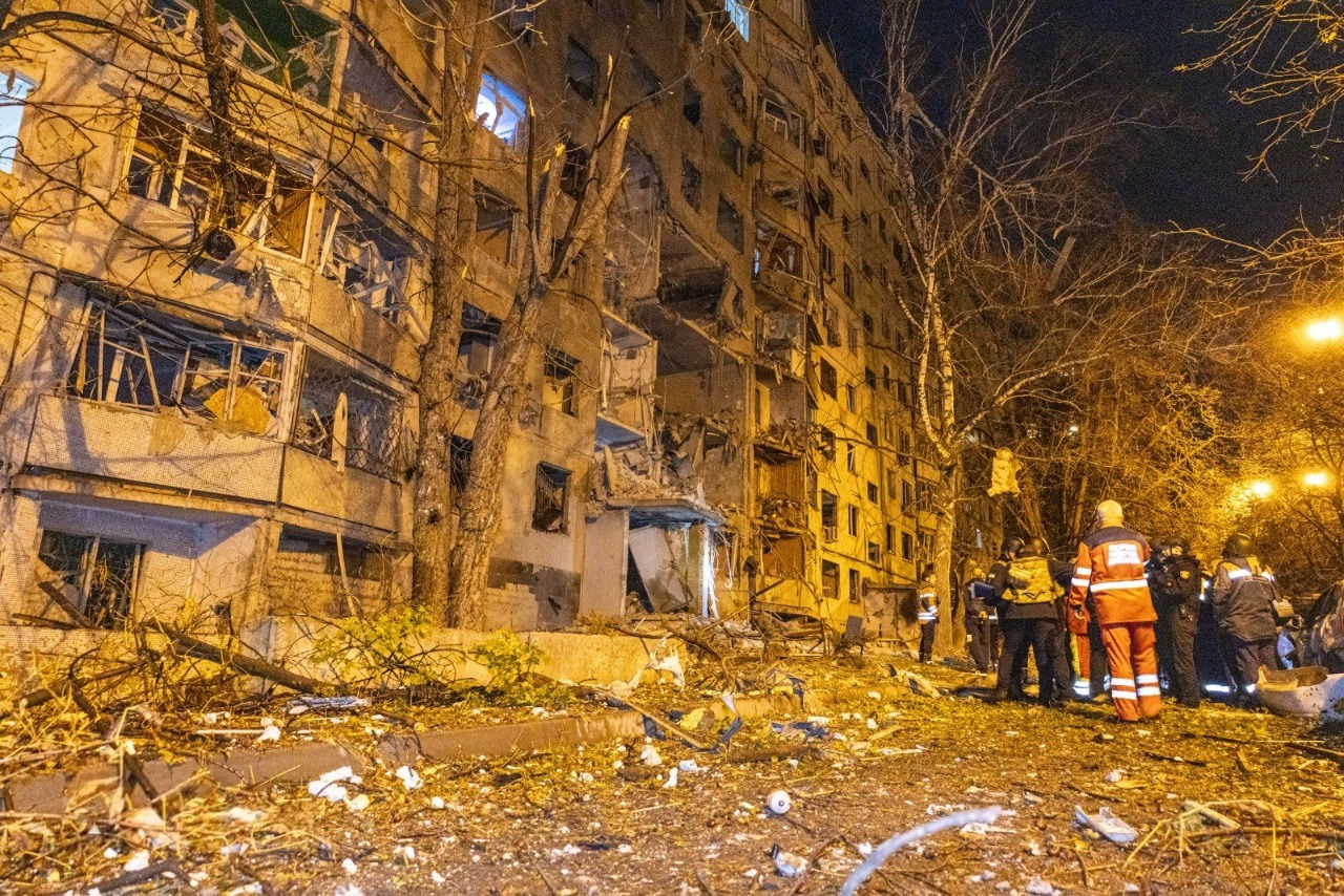 22 de persoane au fost rănite în urma atacului nocturn asupra Harkovului.