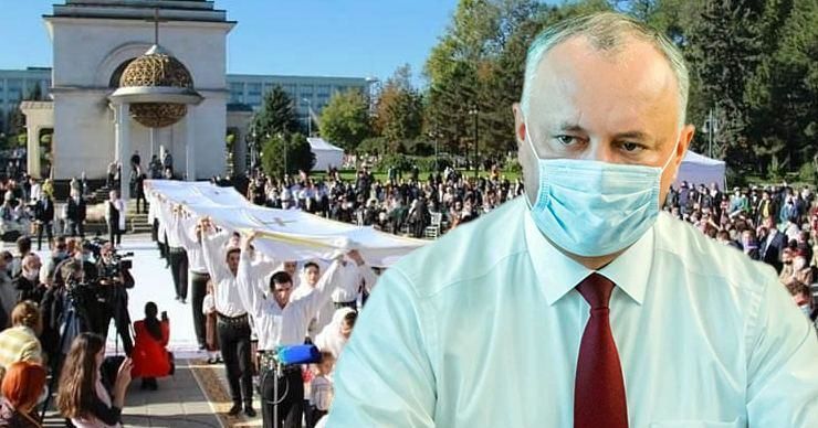 Додон считает, что в День города все меры соблюдались по максимуму. Коллаж: Point.md
