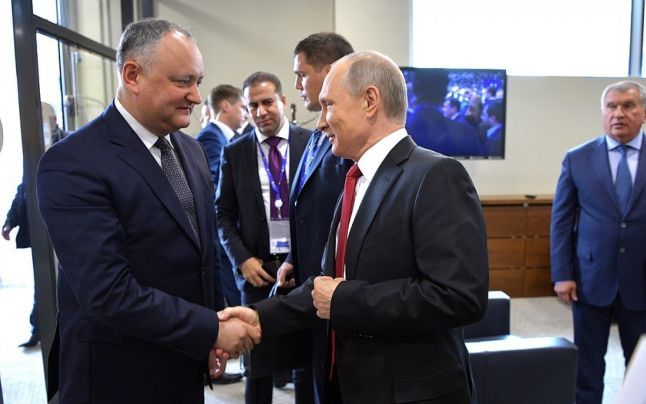 Dodon: Nu cred că Putin se implică în politica internă a Republicii Moldova. Foto: kremlin.ru