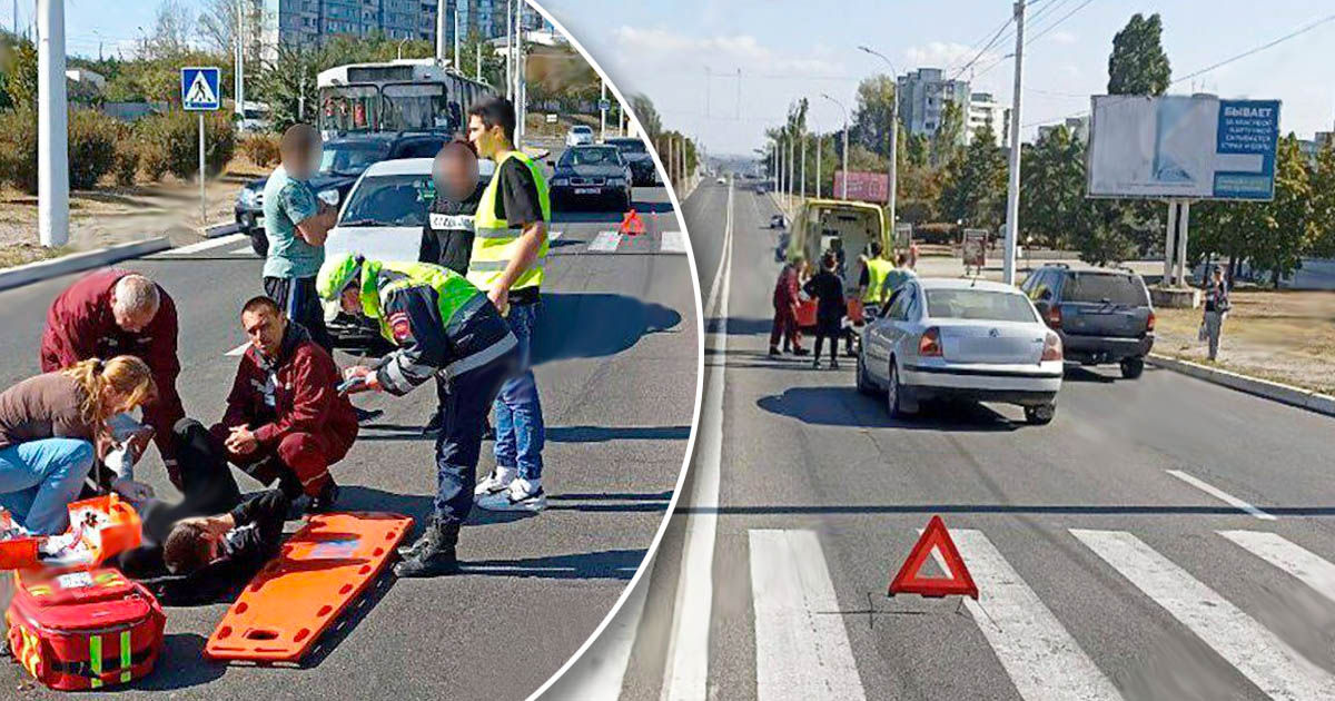 ДТП в Бендерах: подросток попал под машину. Коллаж: Point.md