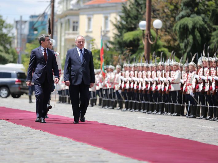 Президент РМ Николае Тимофти  с президентом Республики Болгария Росеном Плевнелиевым.