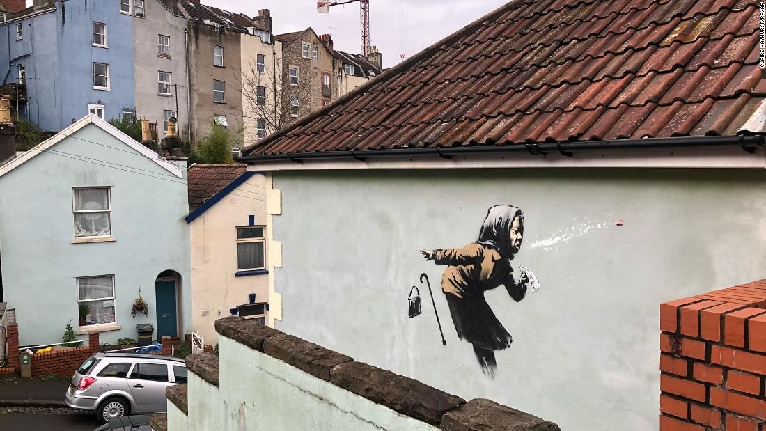 Новая работа Banksy появилась в Бристоле.