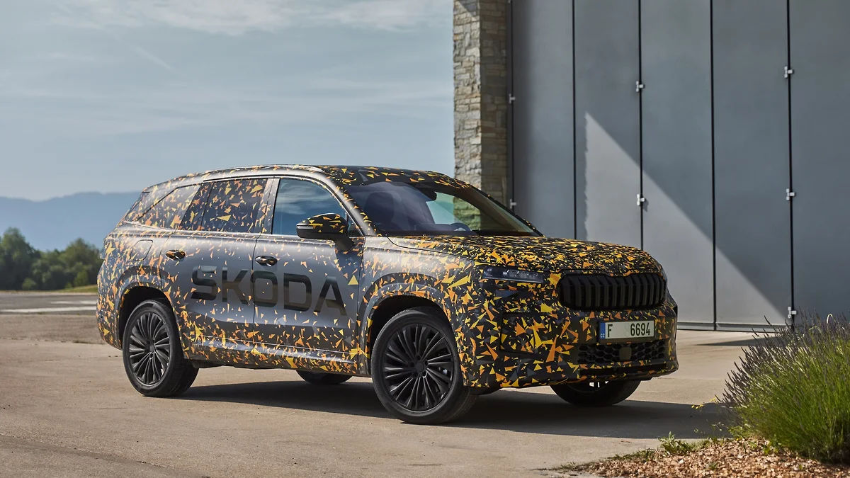 Skoda показала предсерийный Kodiaq нового поколения.