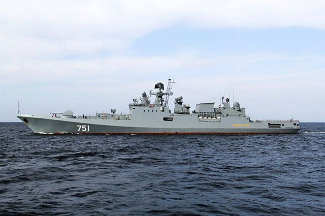 Российский фрегат в Средиземном море‍ выследил американскую подлодку.