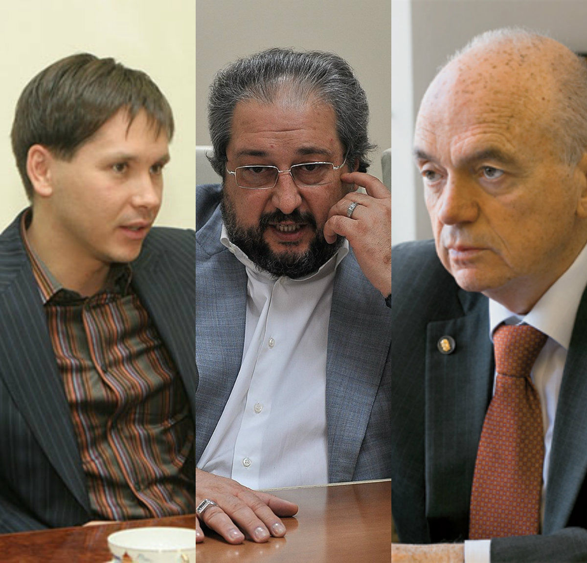 Олег Леонов, 44 года, Борис Минц, 55 лет, Григорий Ройтберг, 62 года.
