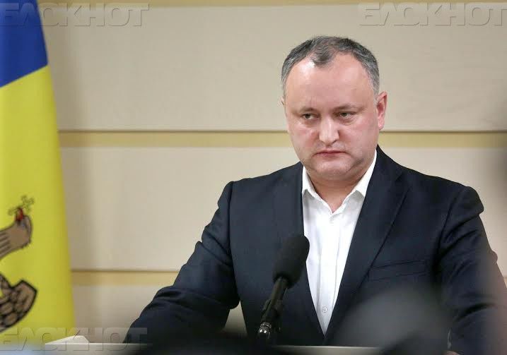 Председатель Партии социалистов Игорь Додон.