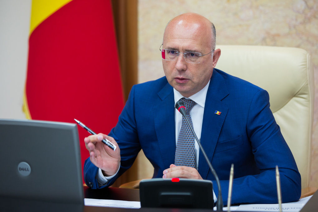 Filip, la doi ani de la primirea votului de încredere în Parlament. Foto: gov.md