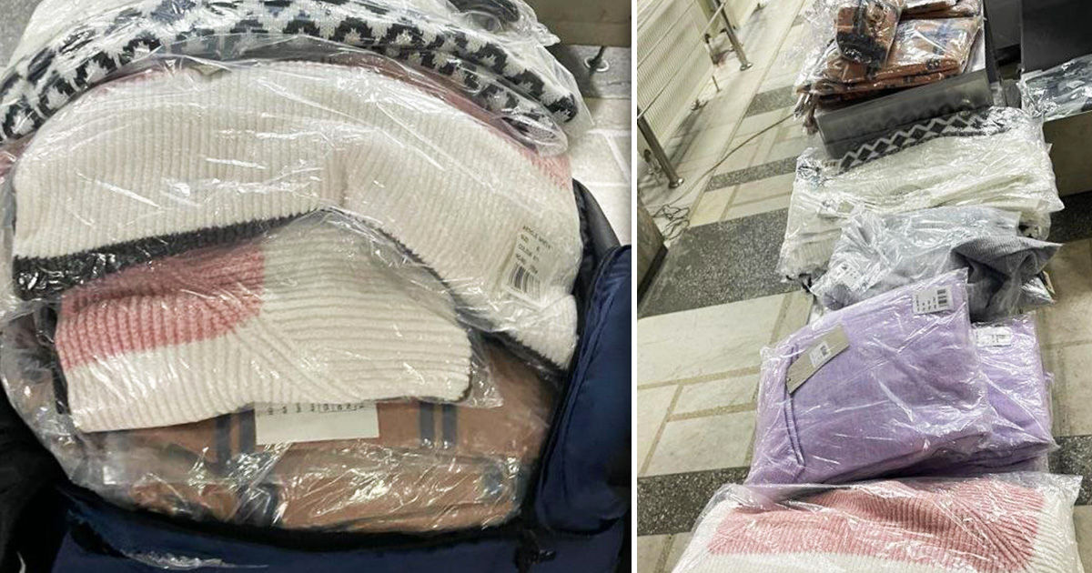Пресечена попытка ввоза в Молдову незадекларированной партии одежды. Коллаж: Point.md