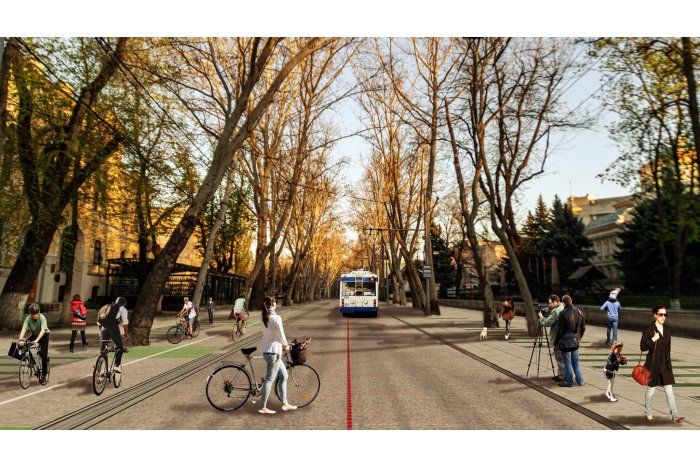 На столичной улице 31 Августа будет обновлено освещение и созданы велодорожки.