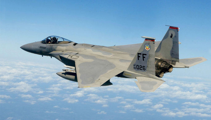 В США опубликовали видео сброса ядерной бомбы с F-15.