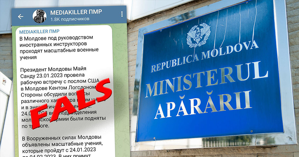 Минобороны опровергло фейк: Учения проходят без участия иностранных инструкторов. Коллаж: Point.md