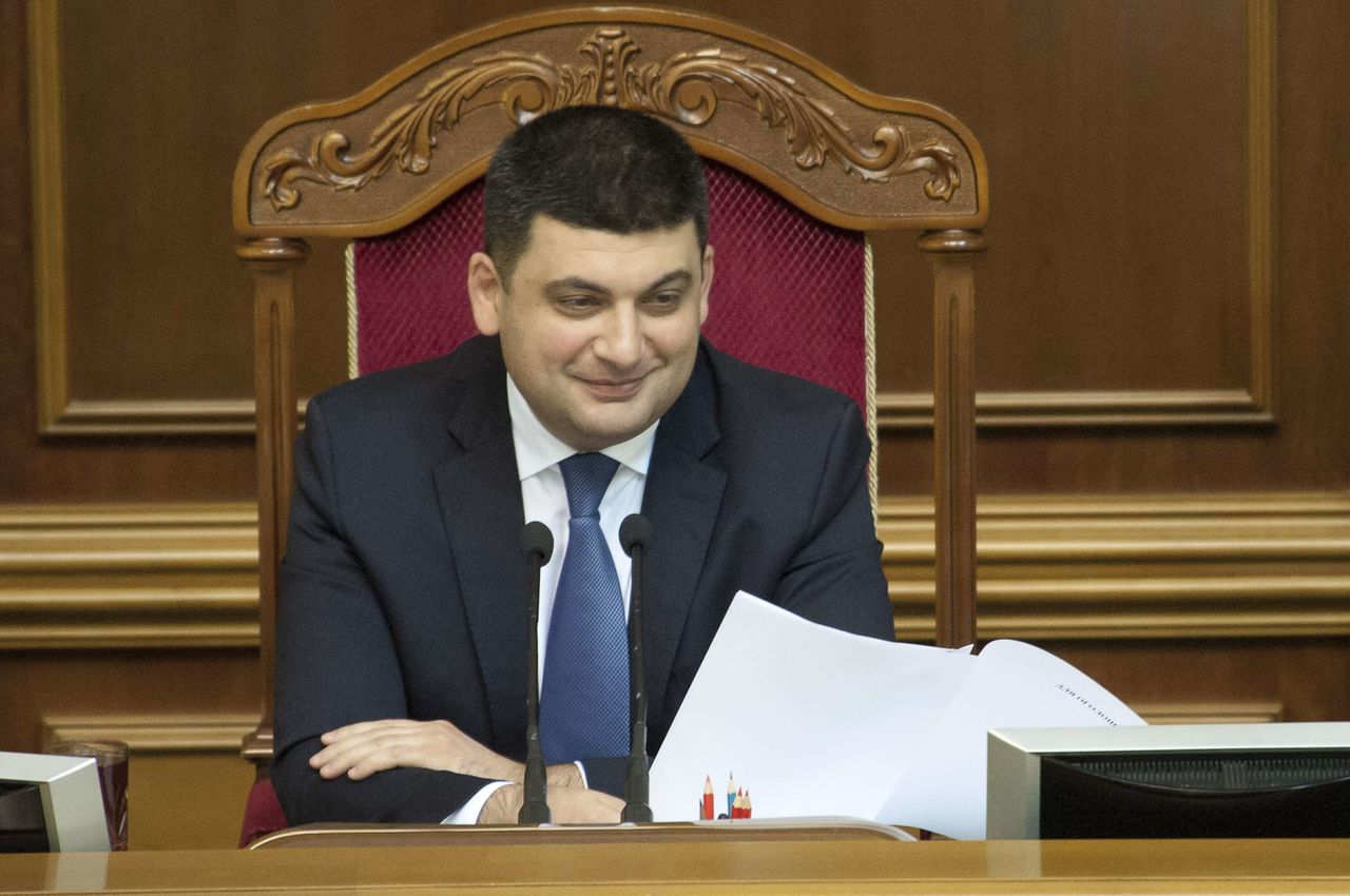 Спикер Верховной рады Владимир Гройсман.