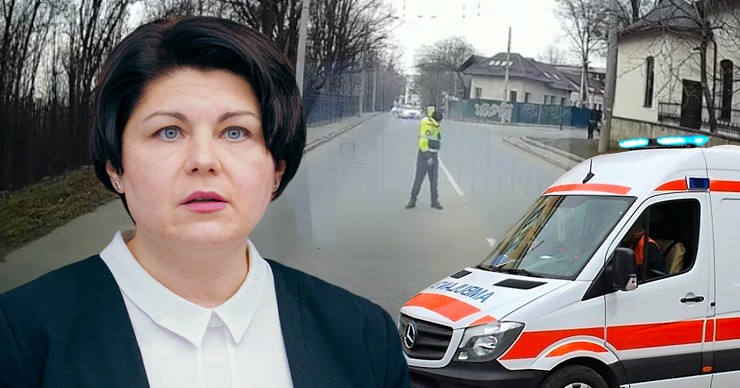 Гаврилица о полицейском, остановившем скорую ради кортежа: Действовал по правилам. Коллаж: Point.md