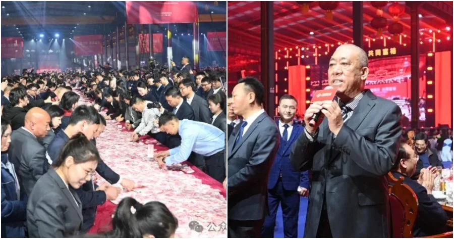 O companie chineză a pus pe masă nouă milioane de dolari și le-a permis angajaților să ia banii.
