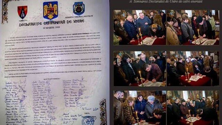 Prima parohie din România a semnat Declarația de Unire