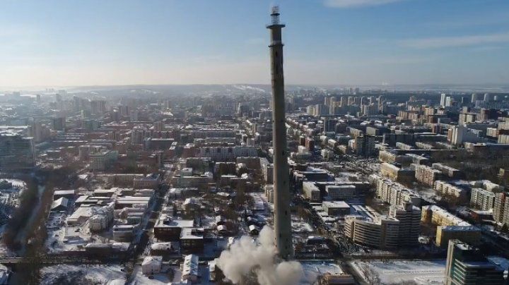 Turnul de televiziune din Ekaterinburg a fost demolat