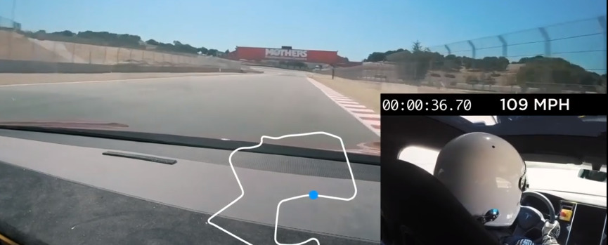 Tesla Model S бьет рекорд знаменитой американской трассы.