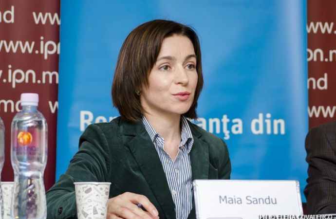 Кандидат Партии действий и солидарности на пост главы государства Майя Санду.