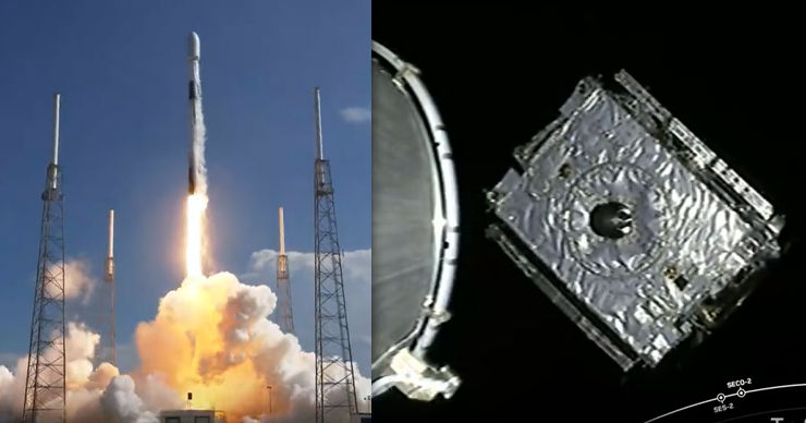 SpaceX отправила в космос египетский спутник. Коллаж: Point.md