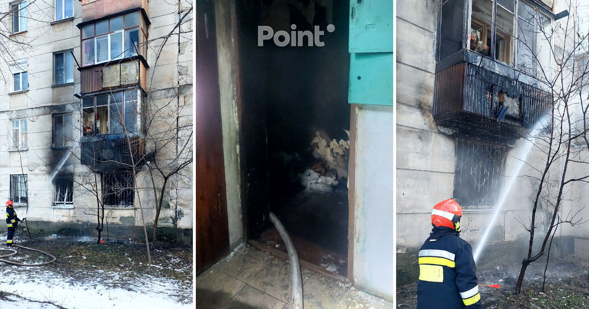 Incendiu într-un apartament din Capitală: Proprietarul locuinței a reușit să iasă din încăpere.