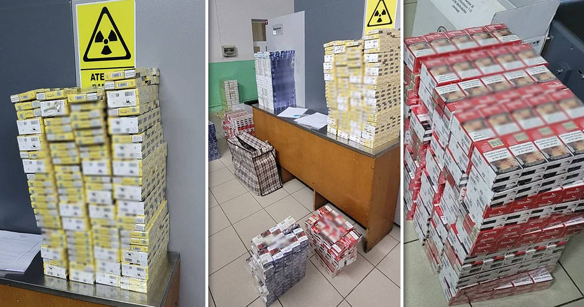 Молдаванин пытался вывезти из страны партию контрабандных сигарет. Коллаж: Point.md