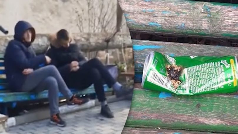 В Бельцах задержали молодых людей, принимавших наркотики на скамейке.