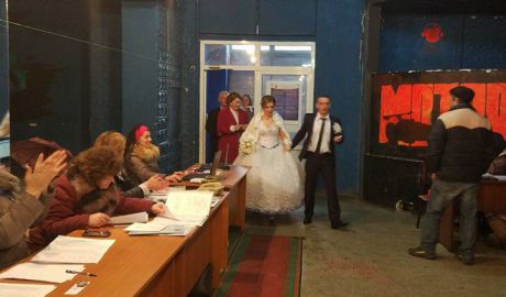 La Mândreşti, Teleneşti, toată lumea votează.