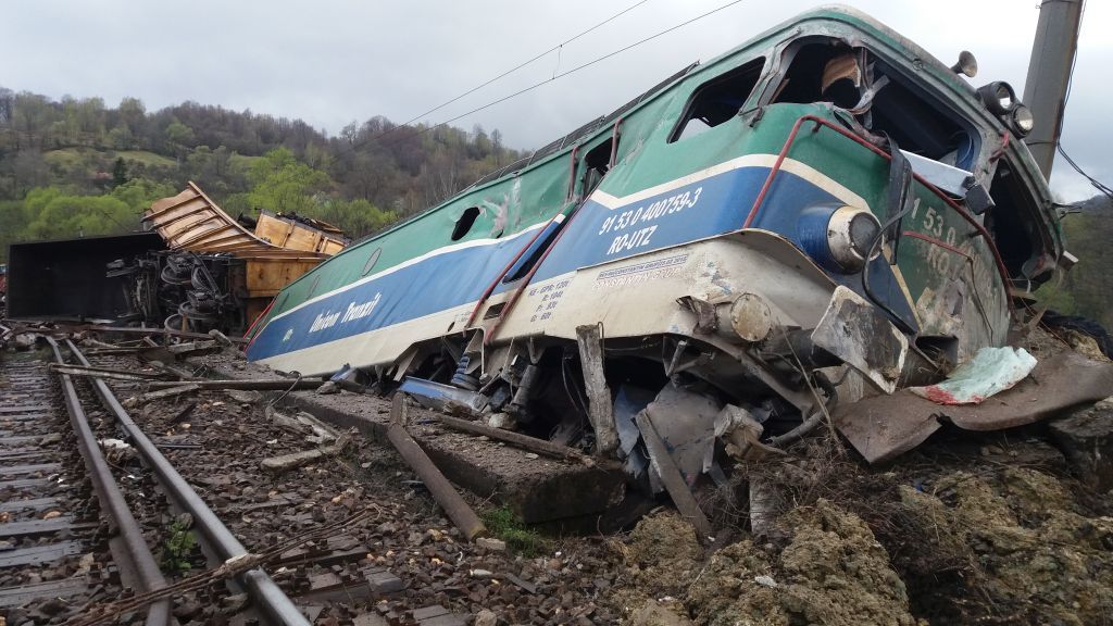 Accident feroviar la Cimișlia: 4 vagoane ale unui tren de marfă au deraiat. Foto simbol: romaniatv.net