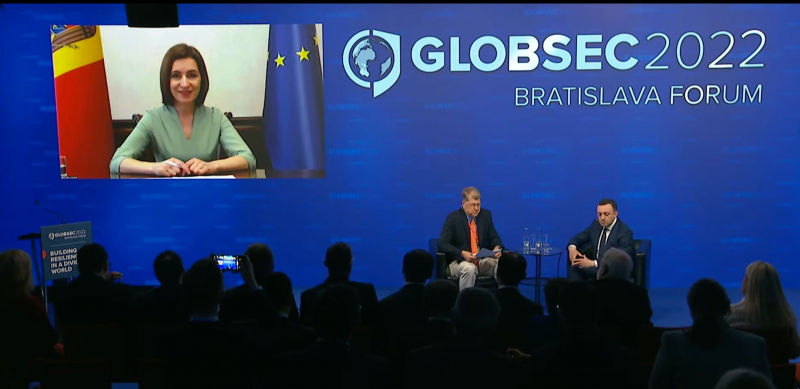 Майя Санду приняла участие в конференции GLOBSEC Forum 2022.