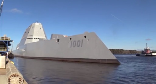 Эсминцы типа Zumwalt при длине 183 метра и водоизмещении 14,7 тысячи тонн развивают скорость до 30 узлов.