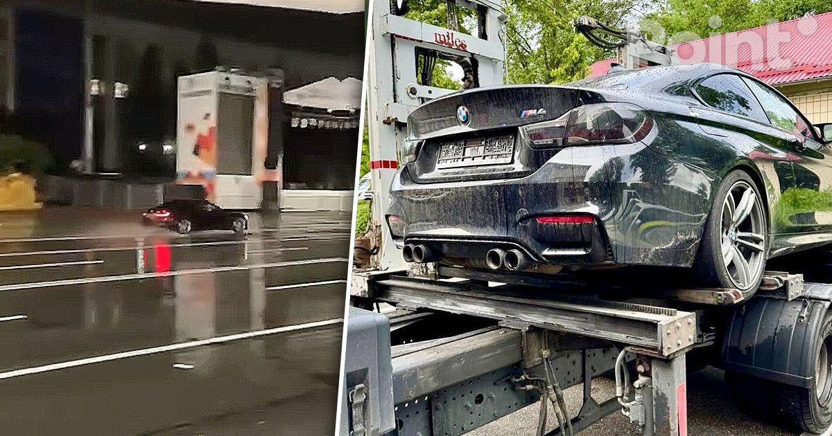 Șoferul BMW-ului care a făcut drifturi în PMAN, identificat de Poliție.