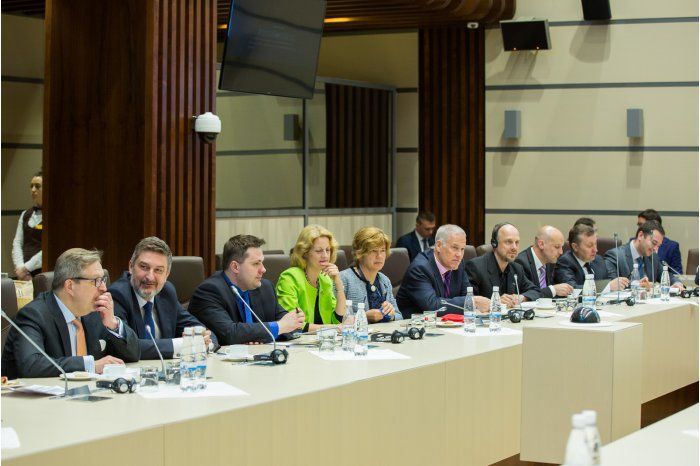 Послы ЕС обсудили с премьером и спикером реформу правительства и избирательной системы.