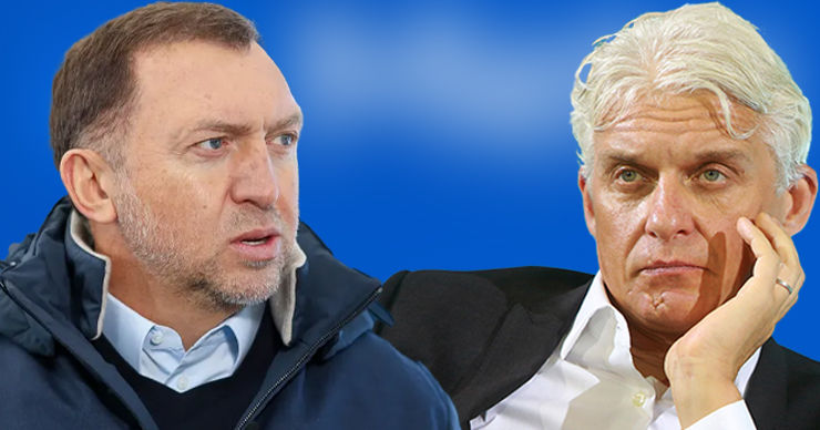 Дерипаска подал иск о защите чести и достоинства к Тинькову и Meta. Коллаж Point.md.