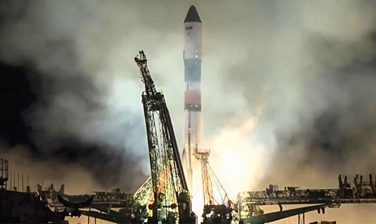 Старт ракеты был дан в 12:01 мск, на Международную космическую станцию она прибудет 19 ноября. 