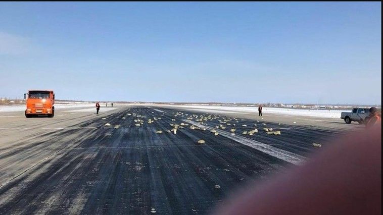 Iakuții caută aurul căzut ieri din avion.