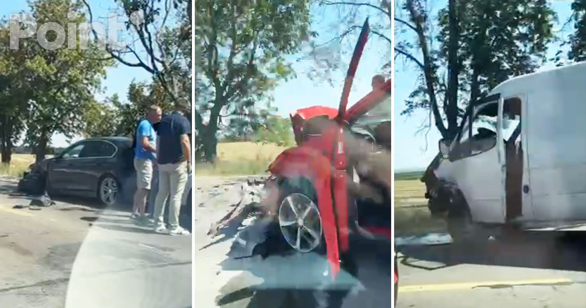 Accident grav la ieșirea din Leova: Patru automobile s-au tamponat.