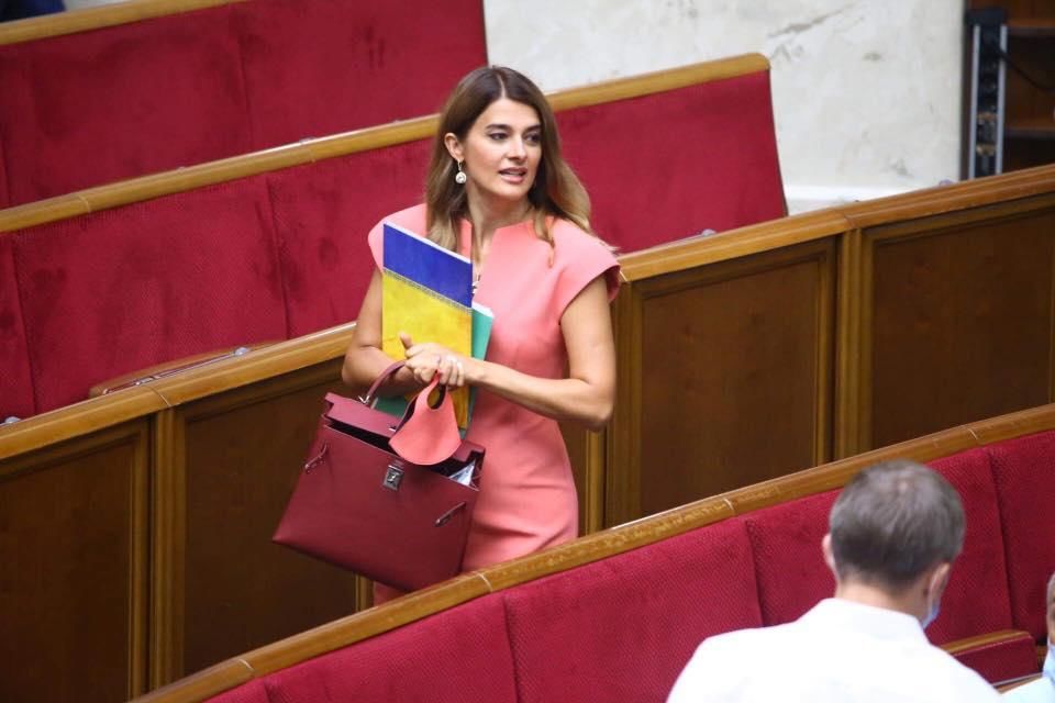 Украинский депутат засветила в Раде сумочку за $10 тысяч. Фото: facebook.com.