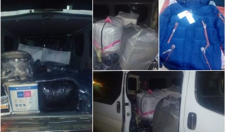 Două loturi de marfă de contrabandă, confiscate la Floreşti şi Anenii Noi. Foto: jurnal.md