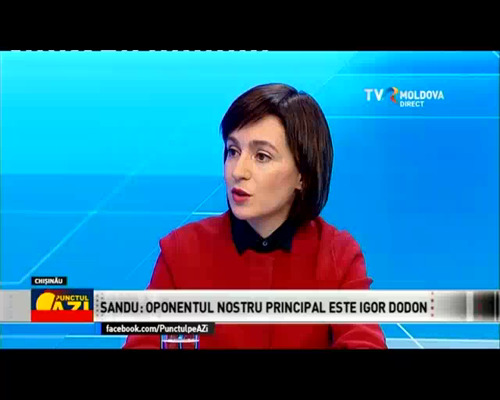 Председатель партии "Действие и Солидарность" Майя Санду. 
