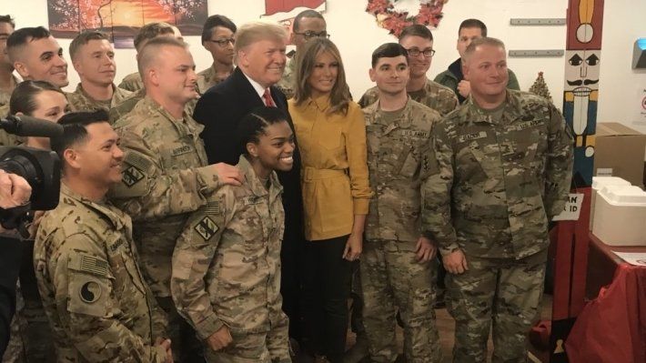 В Ираке Трамп сделал заявление о том, что США не намерены выводить войска из страны.